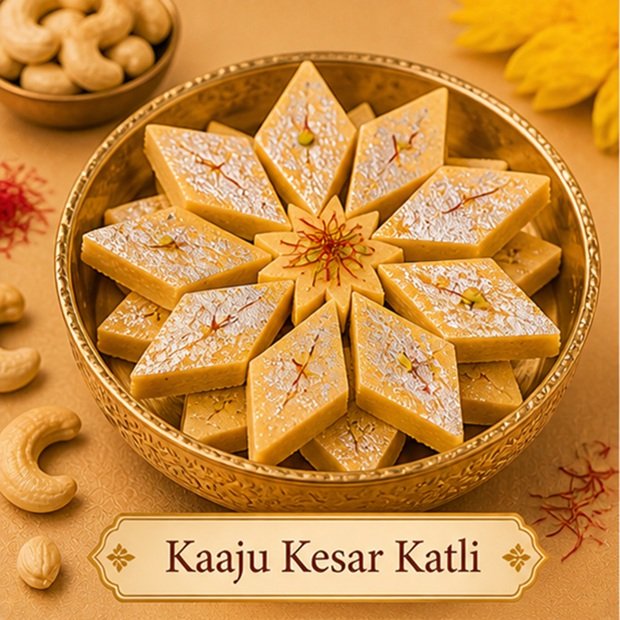 Kaaju Kesar Katli